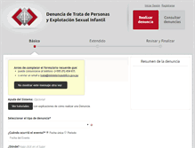 Tablet Screenshot of denuncias.ministeriopublico.gov.py