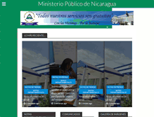 Tablet Screenshot of ministeriopublico.gob.ni