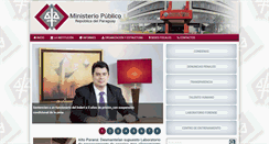 Desktop Screenshot of ministeriopublico.gov.py